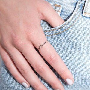 BRANDY MELVILLE silver heart ring